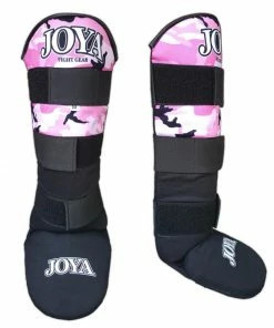 Joya Kids Velcro Shinguard Camo Pink