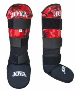 Joya Kids Velcro Shinguard Camo Red