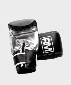 RingMaster Sports Synthetic Leather Bag Mitts Black Boxing