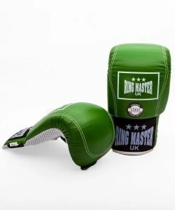RingMaster Sports Genuine Leather Bag Mitts Green