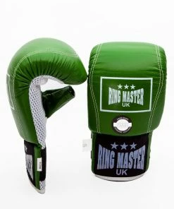 RingMaster Sports Genuine Leather Bag Mitts Green