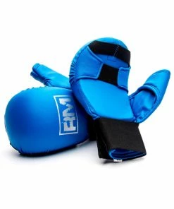 Martial Arts RingMaster Sports Synthetic Leather Karate Gloves Blue