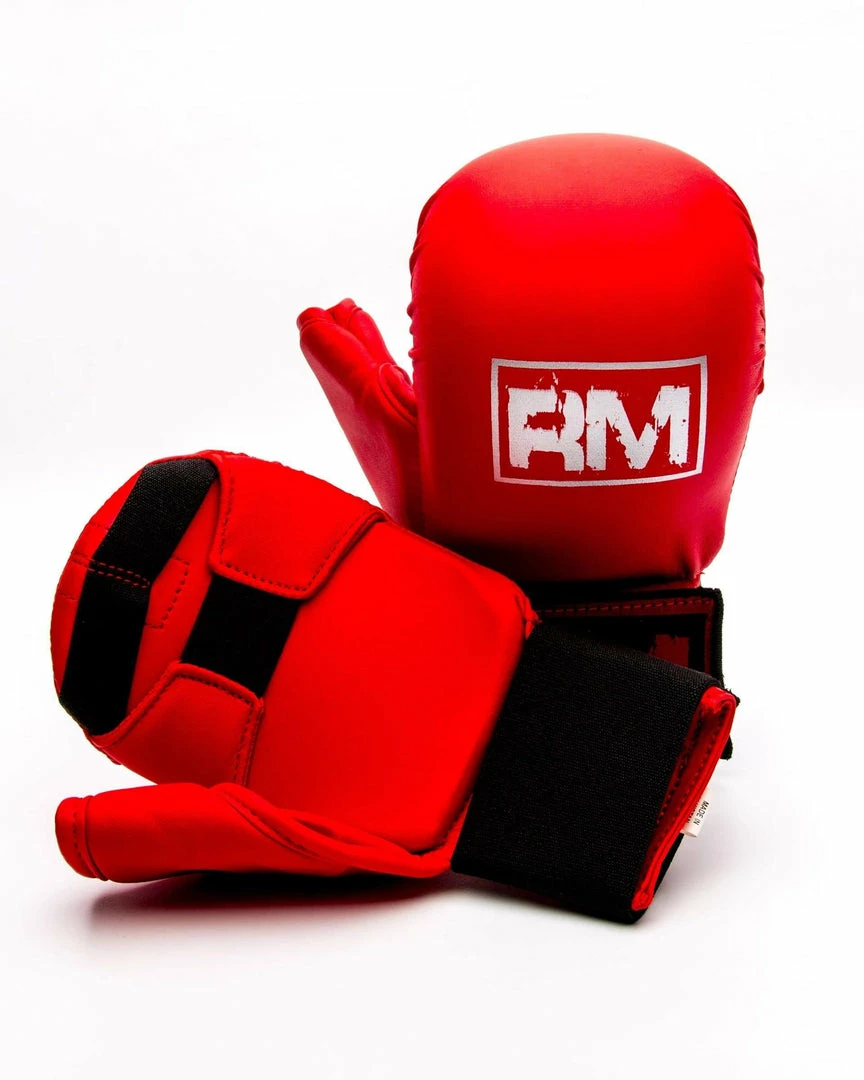 RingMaster Sports Kids Synthetic Karate Gloves Extra Small Red