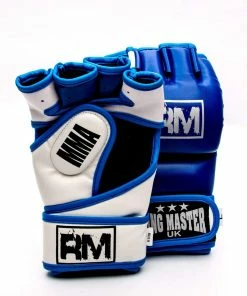 RingMaster Sports MMA Gloves Synthetic Leather Blue And White