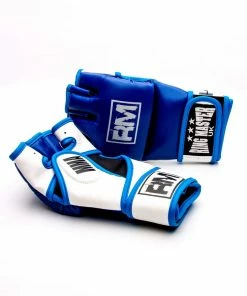 RingMaster Sports MMA Gloves Synthetic Leather Blue And White