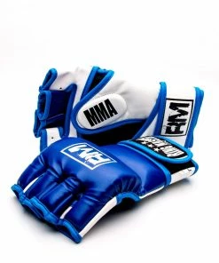 RingMaster Sports MMA Gloves Synthetic Leather Blue And White