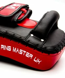 RingMaster Sports Arm Pads Synthetic Leather One Size Black And Red (Single Item) Kickboxing