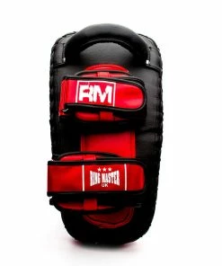 RingMaster Sports Arm Pads Synthetic Leather One Size Black And Red (Single Item) Kickboxing