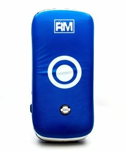 Kickboxing RingMaster Sports Arm Pads Genuine Leather One Size Blue And White (Single Item)