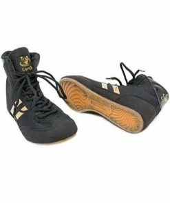 Viper Boxing Boots Mens Boys Boxing Footwear Boxing Shoes Black