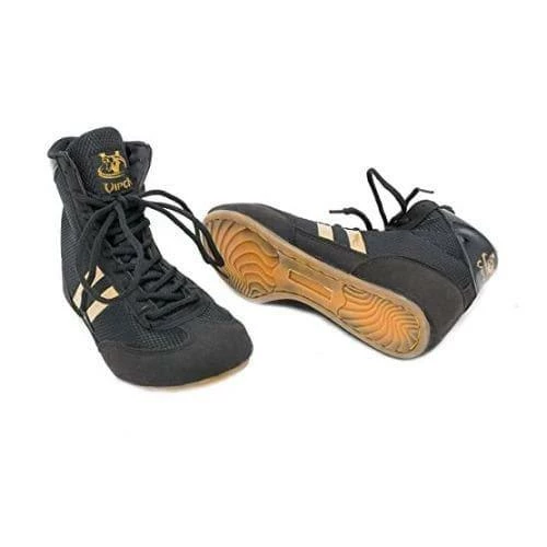 Viper Boxing Boots Mens Boys Boxing Footwear Boxing Shoes Black