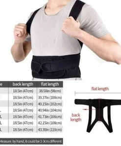 RingMaster Sports Back Waist Posture Corrector Adjustable Adult Correction Belt Waist Trainer