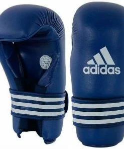 Brands Adidas Semi Contact Taekwondo Gloves Blue