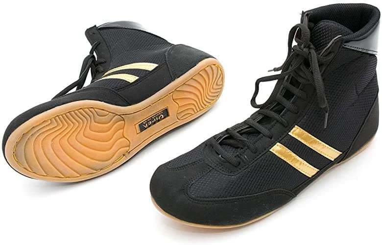 Viper Boxing Boots Mens Boys Boxing Footwear Boxing Shoes Black