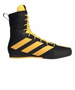 Adidas BOX HOG 3 Boxing Shoes Black And Yellow