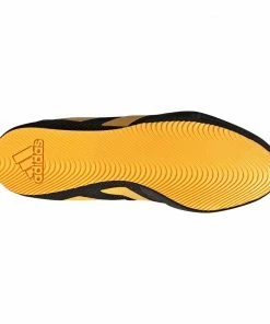 Adidas BOX HOG 3 Boxing Shoes Black And Yellow