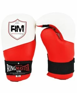 RingMaster Sports Semi Contact Point Gloves Taekwondo Kickboxing Red