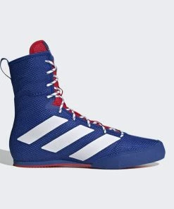 Adidas BOX HOG 3 Boxing Shoes Blue And Red
