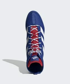 Adidas BOX HOG 3 Boxing Shoes Blue And Red