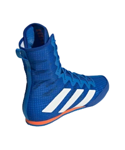 Adidas BOX HOG 4 Boxing Shoes Royal Blue White Orange
