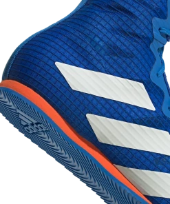 Adidas BOX HOG 4 Boxing Shoes Royal Blue White Orange