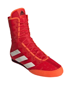 Adidas BOX HOG 4 Boxing Shoes Red White
