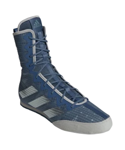 Adidas BOX HOG 4 Boxing Shoes Blue Grey