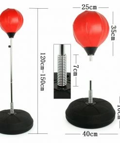 STANDING ADJUSTABLE PUNCH BAG BALL SET INCLUDES RINGMASTER SPORTS GLOVES MITTS BOXING UK NEW Kids