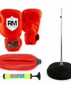 STANDING ADJUSTABLE PUNCH BAG BALL SET INCLUDES RINGMASTER SPORTS GLOVES MITTS BOXING UK NEW Kids