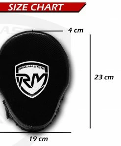 RingMaster Sports Ultralight Focus Pads Carbon Leather One Size Black Training