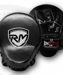 RingMaster Sports Ultralight Focus Pads Carbon Leather One Size Black Training
