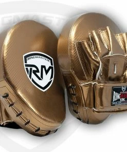 RingMaster Sports Ultralight Focus Pads Carbon Leather One Size Gold