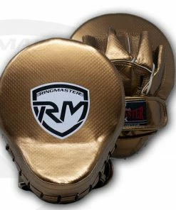 RingMaster Sports Ultralight Focus Pads Carbon Leather One Size Gold