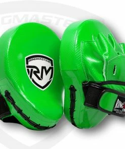 RingMaster Sports Ultralight Focus Pads Carbon Leather One Size Green Training