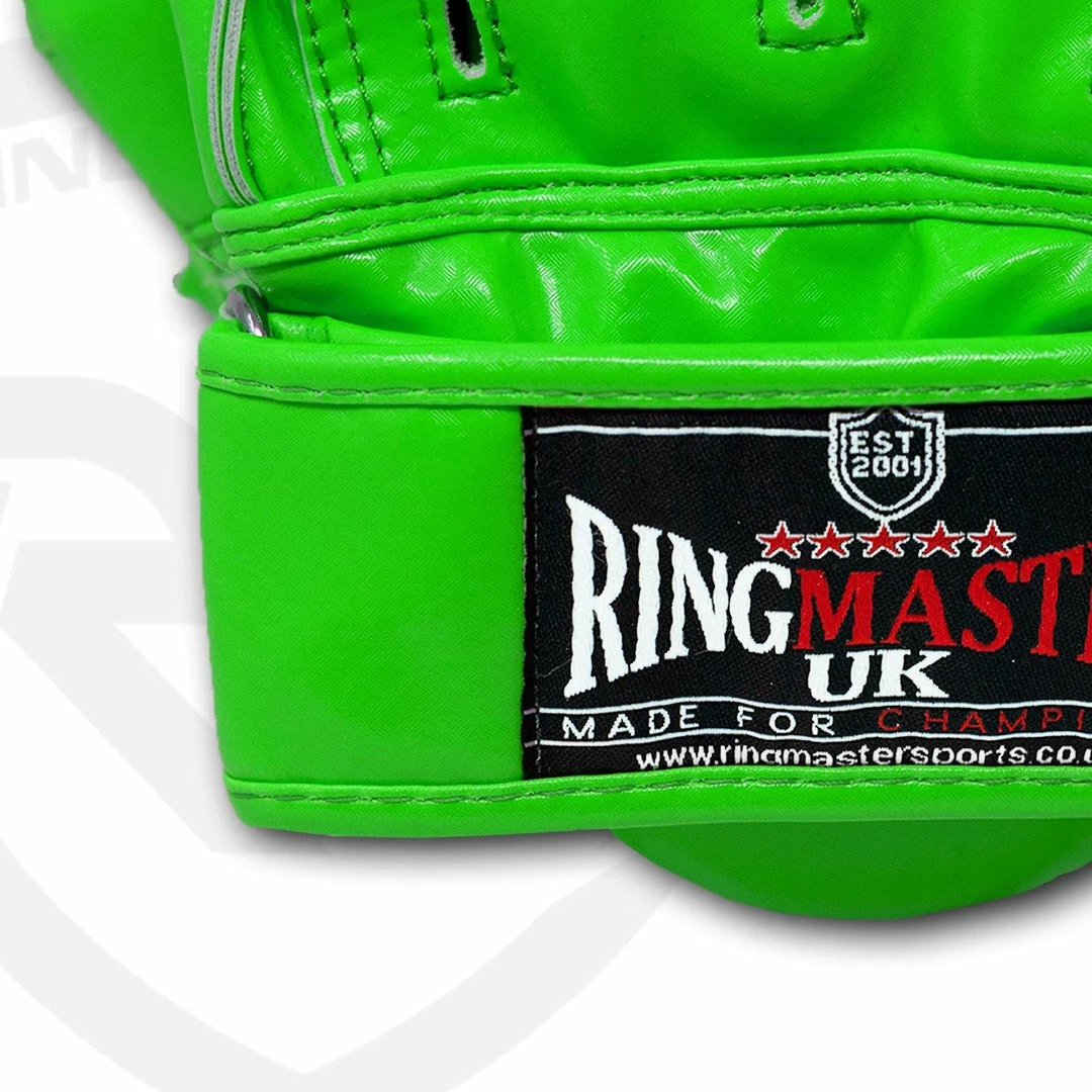 RingMaster Sports Ultralight Focus Pads Carbon Leather One Size Green Training