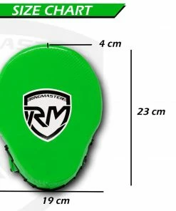 RingMaster Sports Ultralight Focus Pads Carbon Leather One Size Green Training