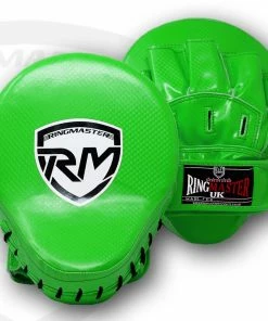 RingMaster Sports Ultralight Focus Pads Carbon Leather One Size Green Training