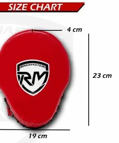 Training RingMaster Sports Ultralight Focus Pads Carbon Leather One Size Red