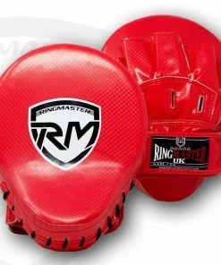 Training RingMaster Sports Ultralight Focus Pads Carbon Leather One Size Red