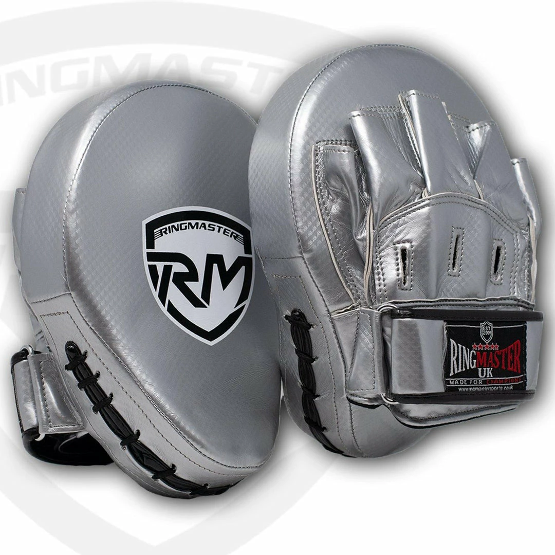 RingMaster Sports Ultralight Focus Pads Carbon Leather One Size Silver