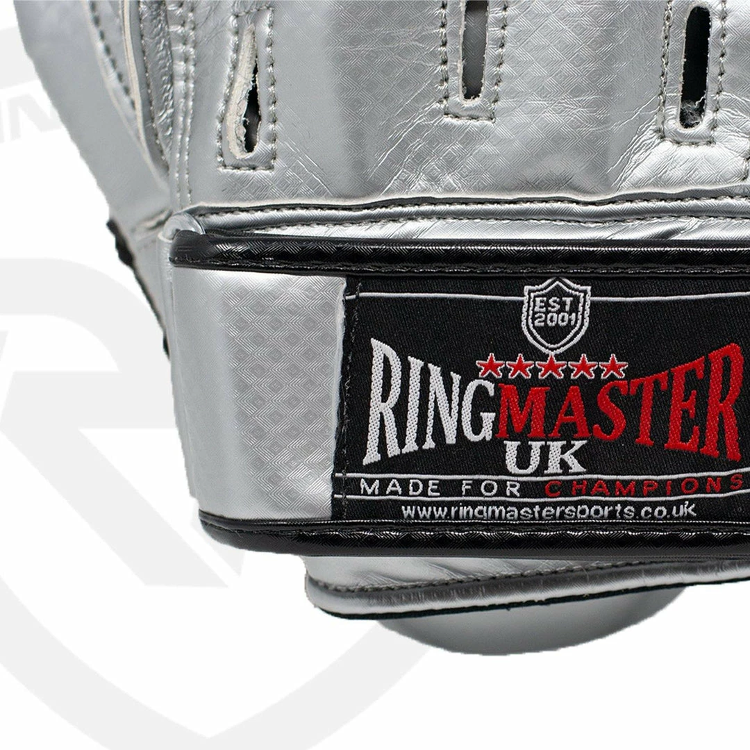 RingMaster Sports Ultralight Focus Pads Carbon Leather One Size Silver