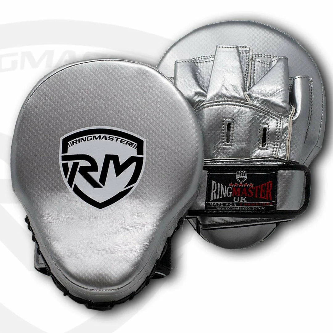 RingMaster Sports Ultralight Focus Pads Carbon Leather One Size Silver