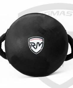 RingMaster Sports Round Kick Shield Synthetic Leather Black Training