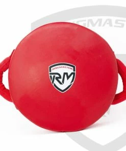 RingMaster Sports Round Kick Shield Synthetic Leather Red Training
