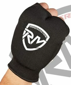 Martial Arts RingMaster Sports Slip On Elastic Hand Pads Mitts Black