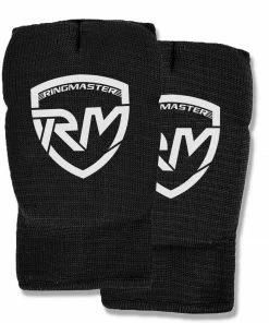 Martial Arts RingMaster Sports Slip On Elastic Hand Pads Mitts Black