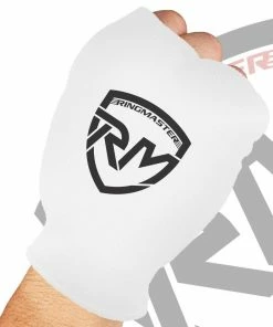 RingMaster Sports Slip On Elastic Hand Pads Mitts White