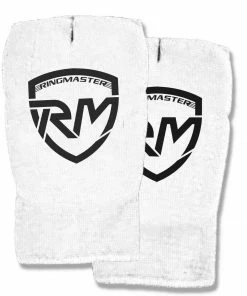 RingMaster Sports Slip On Elastic Hand Pads Mitts White