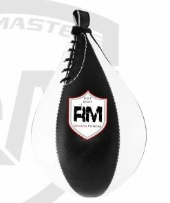 RingMaster Sports Speed Ball Genuine Leather White/Black