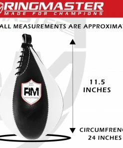 RingMaster Sports Speed Ball Synthetic Leather White/Black